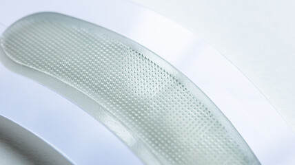 マイクロニードルパッチのクローズアップ写真