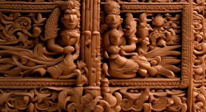  Bale with Intricate Carvings