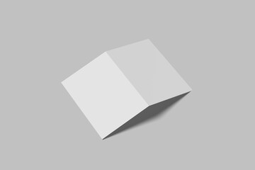 Blank booklet or brochure a4 bifolded mockup