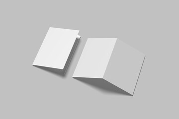 Blank booklet or brochure a4 bifolded mockup