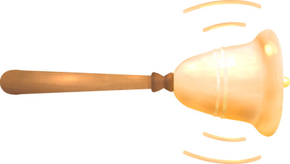 handbell watercolor hand drawn illustration 