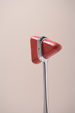 Close up of a reflex hammer.