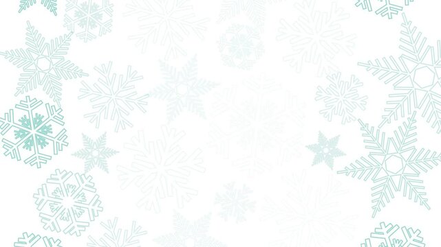 Elegant snowflakes forming a winter background design