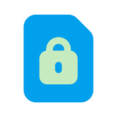 lock duo tone icon