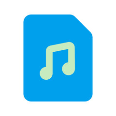 music file duo tone icon
