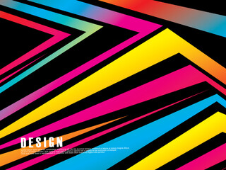 Colorful Banner Design colored vertical horizontal stripes. Bright dynamic. Modern Abstract Design. Multicolored gradient digital background.