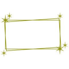 Aesthetic Frame With Sparkle