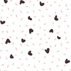Valentine's Day seamless pattern, background texture, heart pattern, graphic