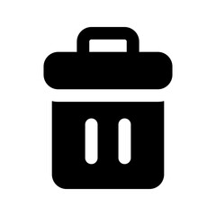 Obraz premium delete glyph icon