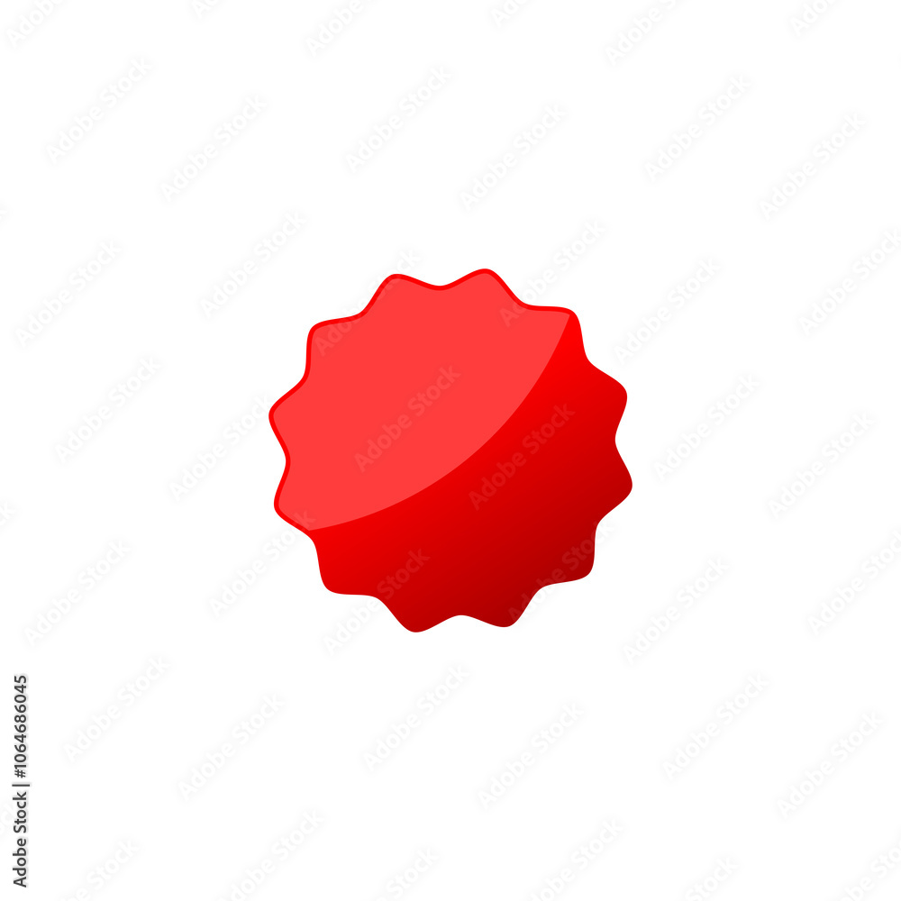 Poster empty badge icon isolated on transparent background