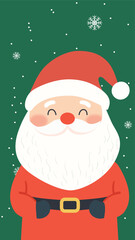 Santa Claus cartoon illustration wallpaper