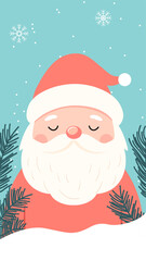 Santa Claus cartoon illustration wallpaper