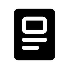 news glyph icon