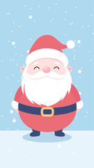 Santa Claus cartoon illustration wallpaper