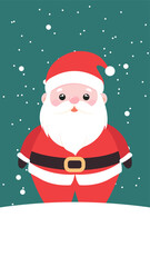 Santa Claus cartoon illustration wallpaper