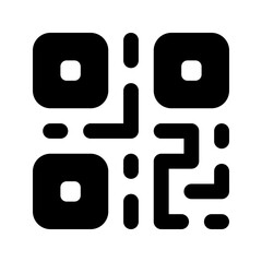 qr code glyph icon