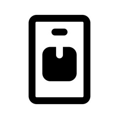 delivery app glyph icon