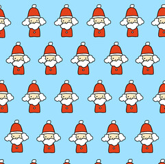 シンプルなサンタさんのアイコンの背景画像イラスト4