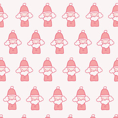 シンプルなサンタさんのアイコンの背景画像イラスト10