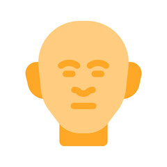 head flat icon