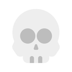skull flat icon