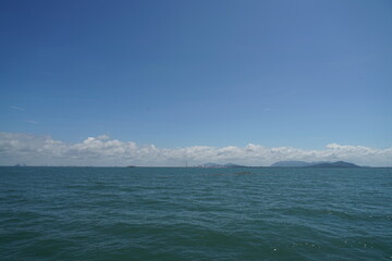 sea, boat, ship, water, ocean, sky, travel, transport, beach, ship, summer, island, cargo, 