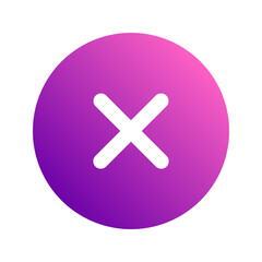 close gradient icon