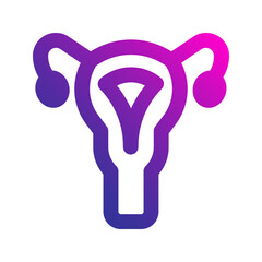 uterus gradient icon