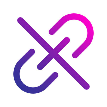 unlink gradient icon