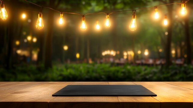 Modern workspace, laptop on wooden desk, office essentials for productivity and remote work