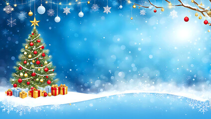 The tree is composed of swirling white lights that form a spiral shape, topped with a glowing star