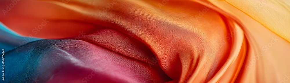 Aufkleber abstract close-up of multicolored fabric with a textured surface