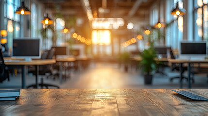 Modern office, indoor interior space