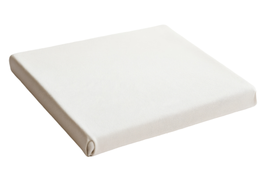 Blank canvas on white background, ideal for creative projects, versatile for painting, drawing, or digital design applications.