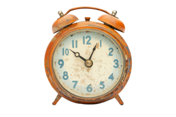 Classic retro alarm clock, timeless design, elegant details, perfect for vintage decor, adds charm to any bedside table