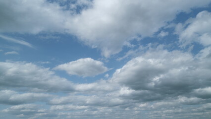 Obraz premium Dramatic gloomy clouds in sky. Amazing gloomy rain clouds. Timelapse.