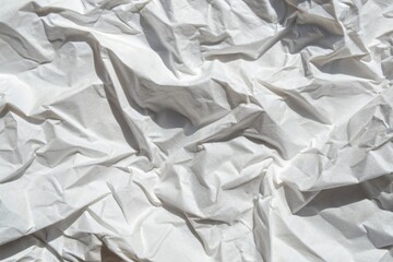 Blank white crumpled and creased paper texture background