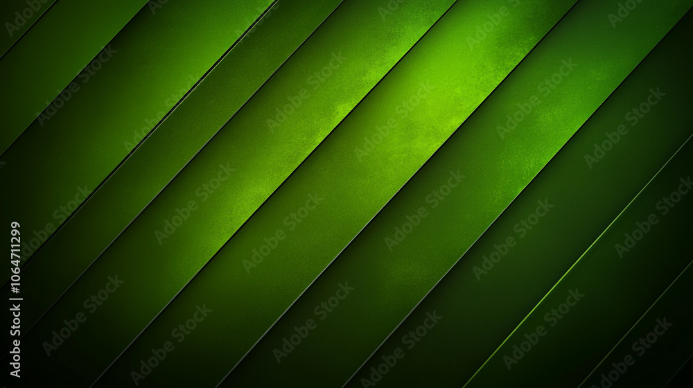 Poster abstract green diagonal lines creating a textured background in vibrant tones
