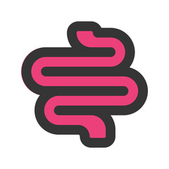 intestine outline fill icon