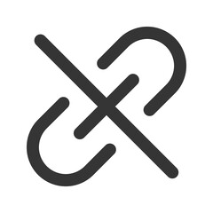 unlink outline fill icon