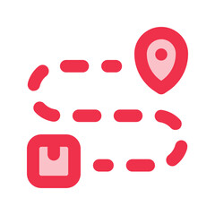 order tracking outline fill icon