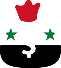 Syria Flag on Money bag icon