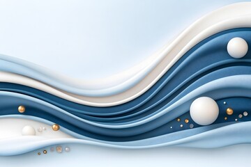 Layered Blue Design for Corporate Cover