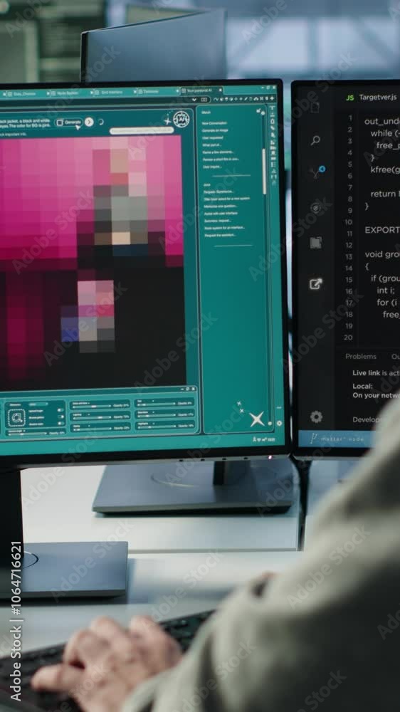  admin in server hub coding ai program turning text prompt into photos. it expert in data center usin