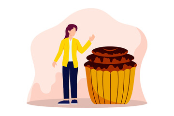 World Chocolate Day Flat Design Illustration