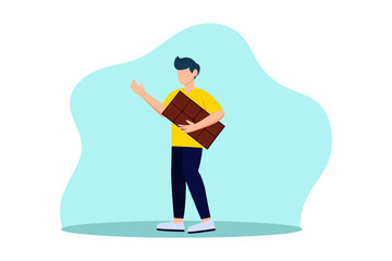 World Chocolate Day Flat Design Illustration