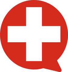 Switzerland Falg on Chat Icon