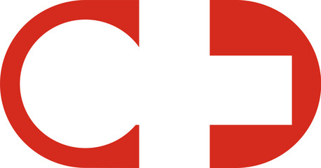Fototapeta premium Switch Off Icon of Switzerland Flag