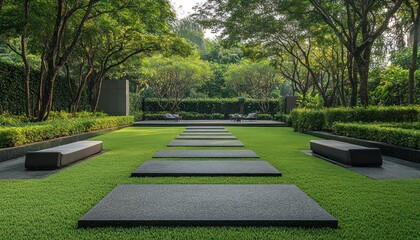 A Modern and Serene Minimalistic Home Garden 2. Generative AI