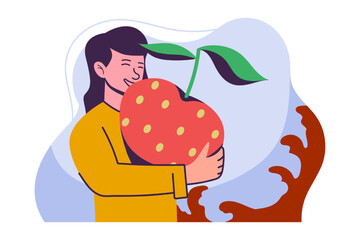 World Chocolate Day Flat Design Illustration
